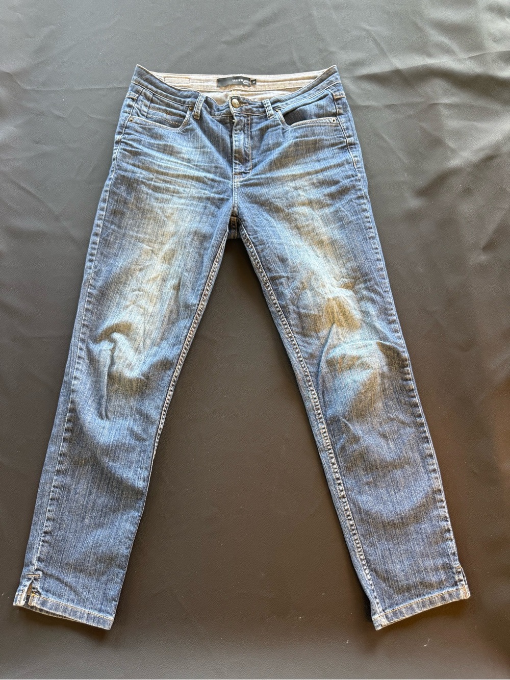 Le Lis Blanc Paula Skinny Jeans in Faded Blue Stretch Denim size 42